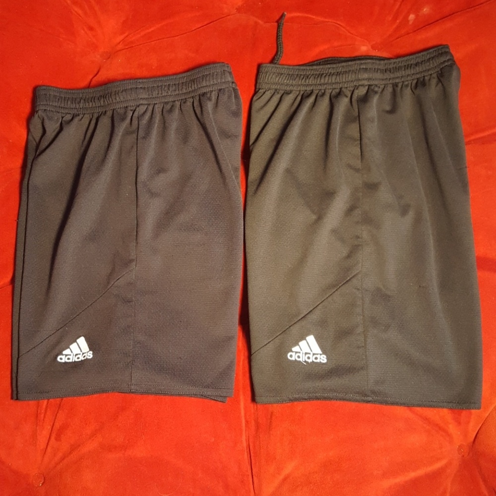 2 pair in 2 sizes Little boys Adidas shorts